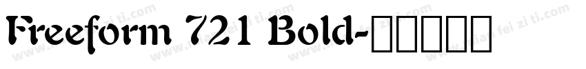Freeform 721 Bold字体转换